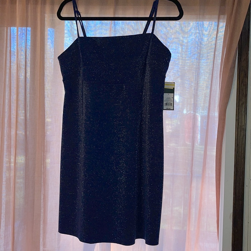 Short Blue Sparkle Dress